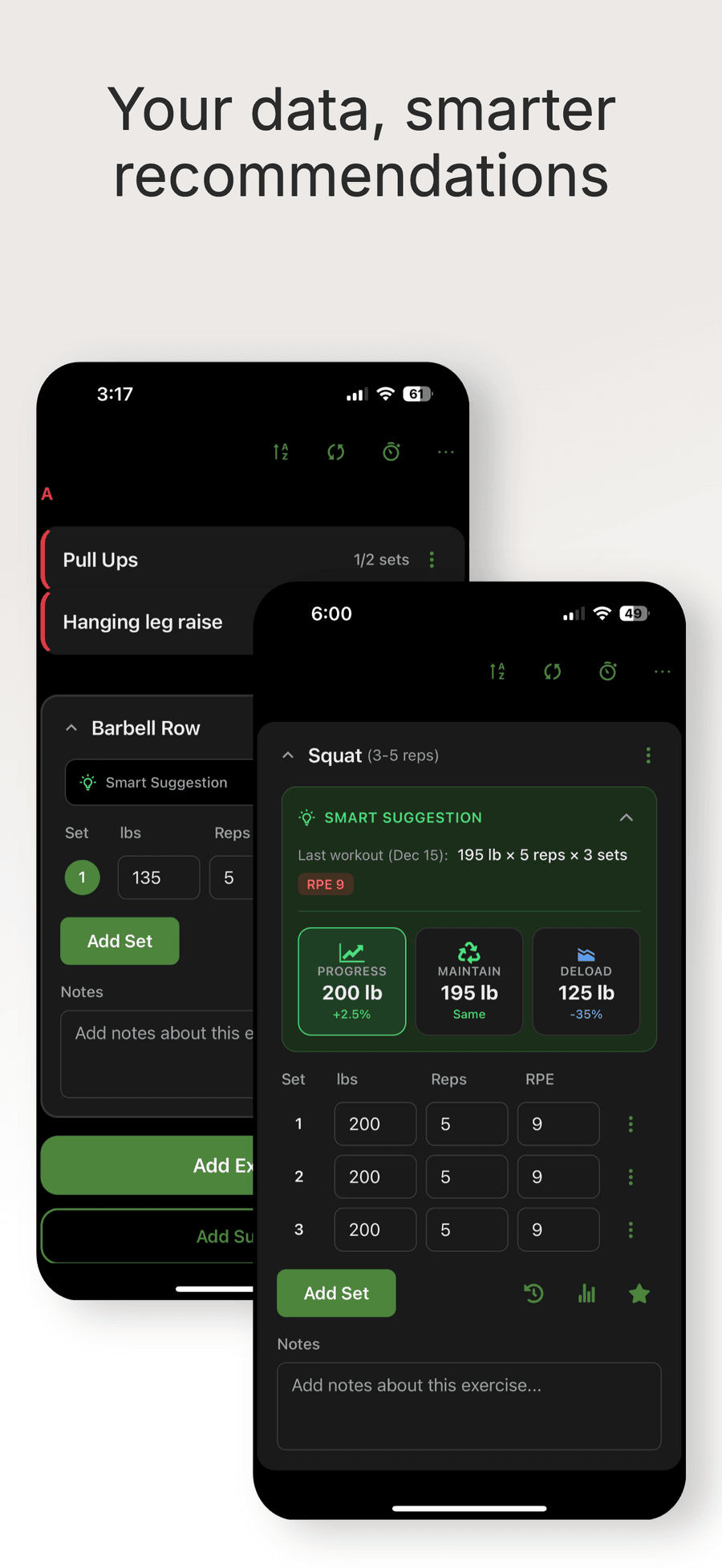 Echo Trainer screen 2